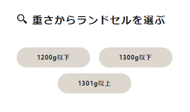 くるピタランドセルの重さは？